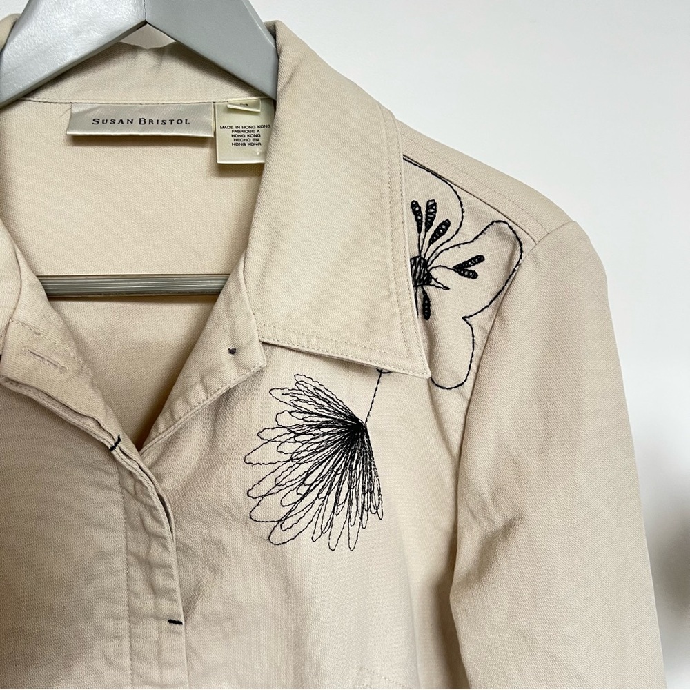 Susan Bristol Embroidered Cotton Jacket